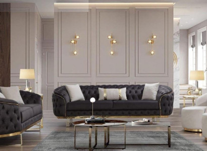 luxuriös Sofagarnitur 4tlg 3+3+1+1 Sitz Sofa Couchen Möbel Couch Wohnzimmer